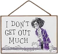 Vista 15 de Disney Hocus Pocus Bubble Bubble - Decoración colgante de pared de madera con texto en inglés "I'm In Trouble", divertido letrero de Hocus Pocus