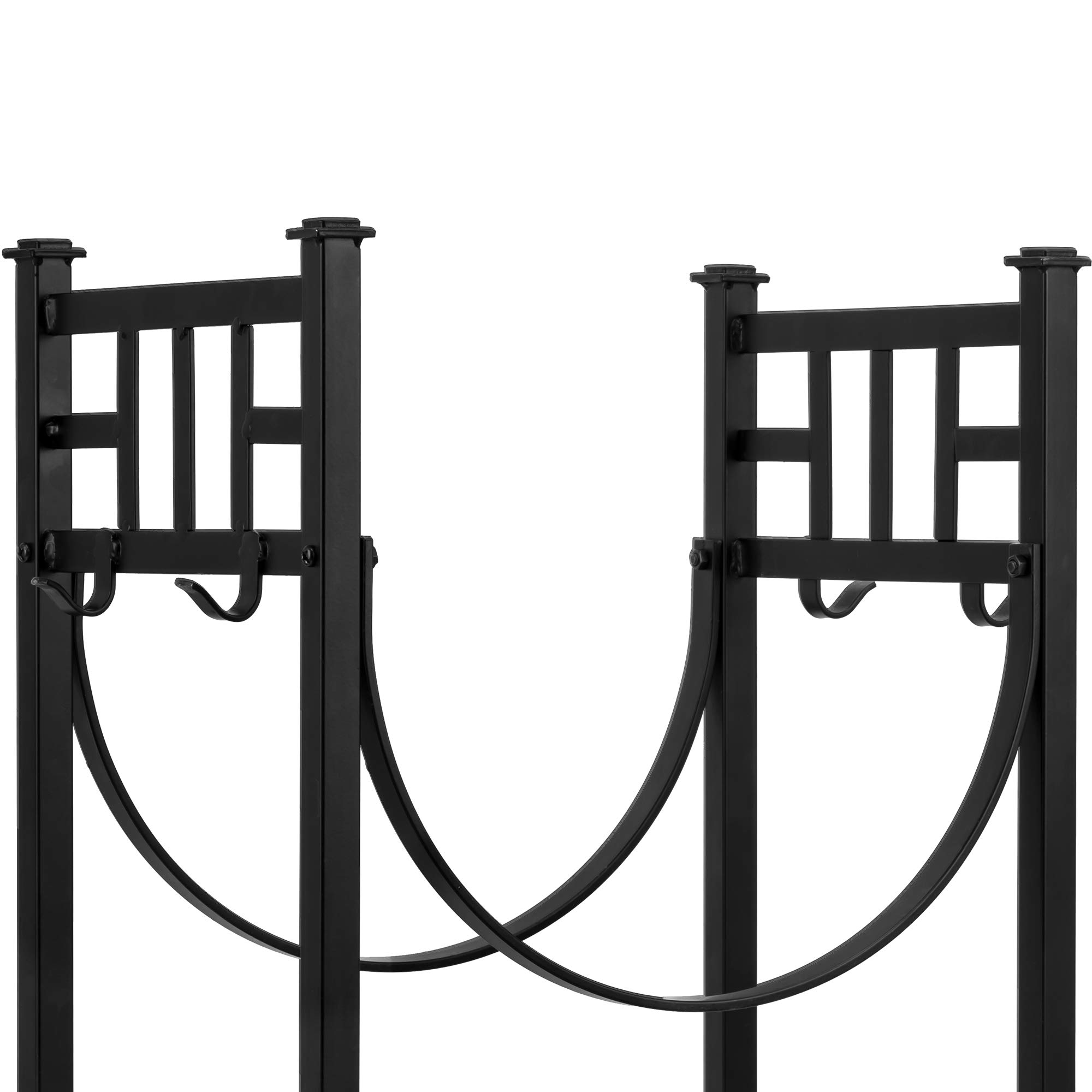 Amagabeli 31.6in Large Firewood Rack Fireplace Rack Indoor Bin Log