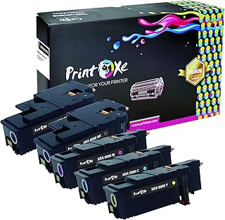 PRINTOXE® 6000 / 6010 / 6015 Compatible 5 Toner Cartridges |Set + Black |Cyan 106R01627 / Magenta 106R01628 / Yellow 106R01629 / 2 Black 106R01630 for Xerox Phaser 6000 & 6010 and WorkCentre 6015