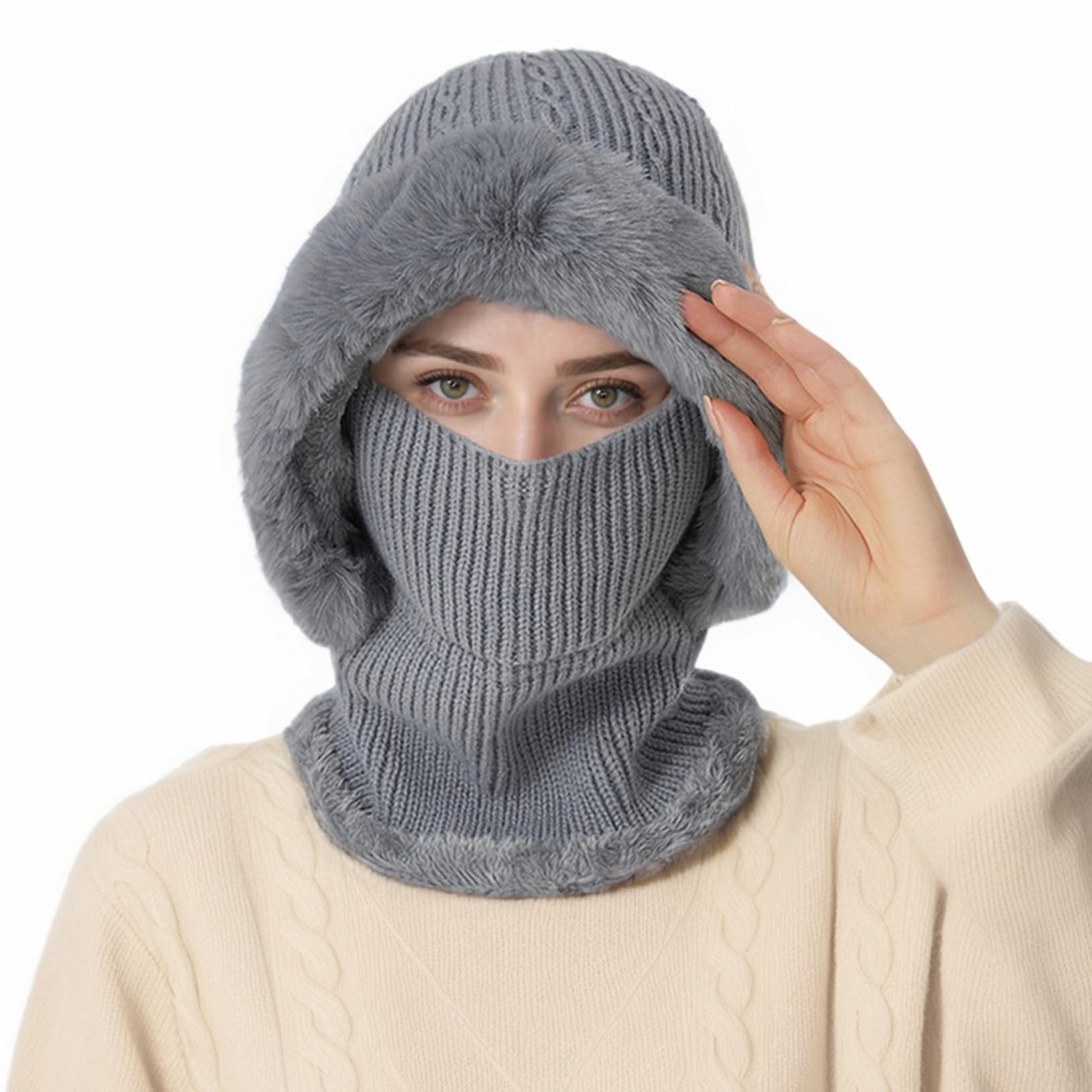 Balaclava Women Face Cover for Cold Weather Fleece Face Mask for Men Womens Winter Hat Warm Ski Mask