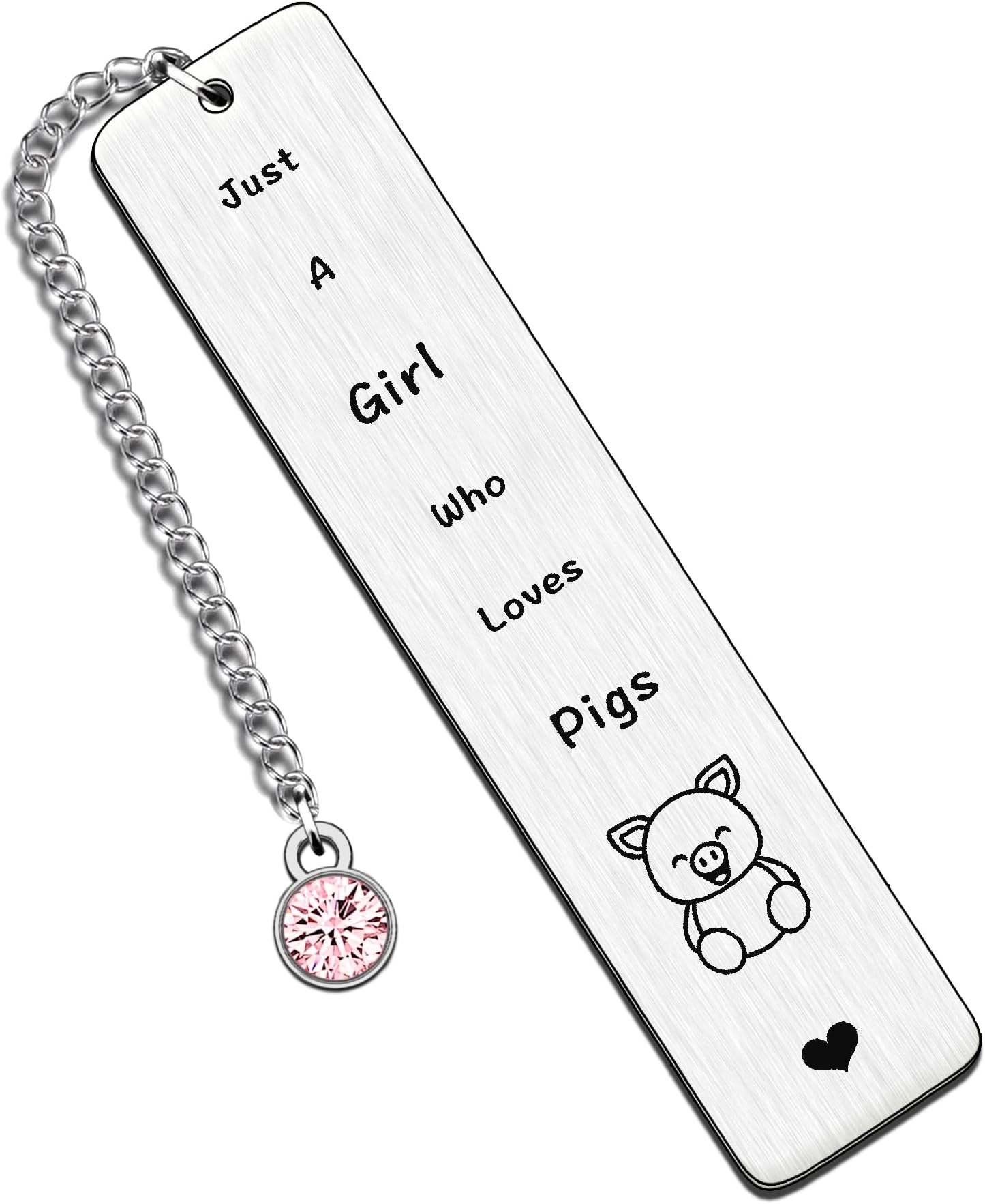 Pig Bookmark Gifts for Girls Birthday Christmas Presents Friend Pig Lover Just A Girl Who Loves Pigs