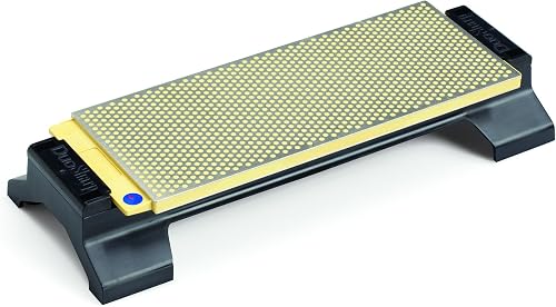 DMT (Diamond Machining Technology) W250FC-WB DuoSharp Double-Sided Diamond Sharpening Stone Bench With Base, Fine/Co, 25.4 cm