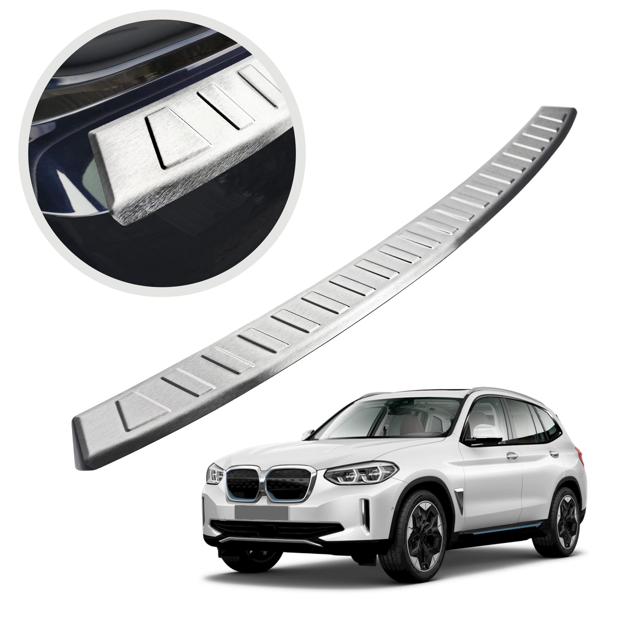 Protezione Paraurti In Acciaio Inox Spangenberg Per BMW IX3 (G08, Dal 07.2020) - Colore Nero Grafite - 5