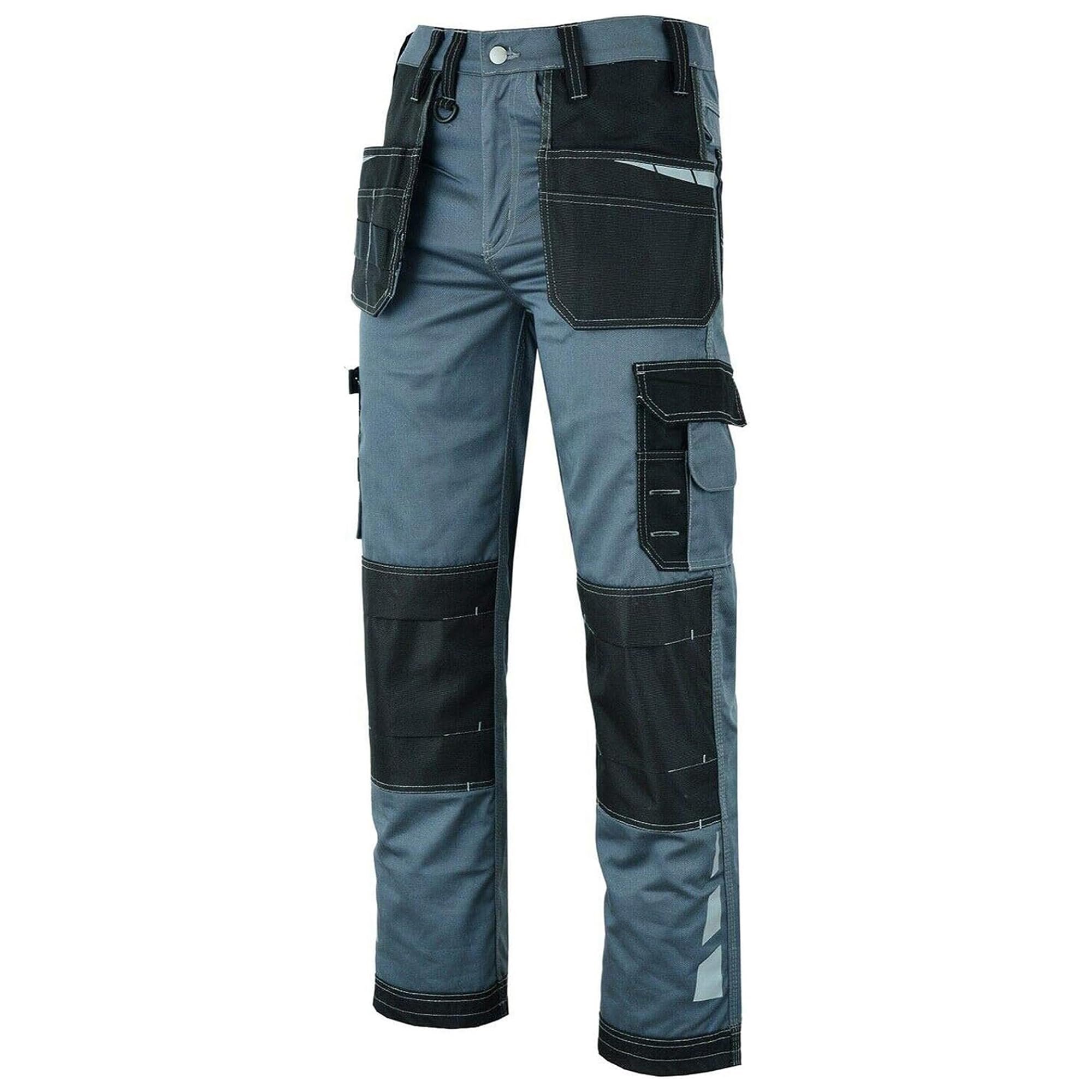 Ms9 Men's Grey Work Cargo Combat Holster Pockets Tactical Working Work Trouser Trousers Pants Jeans