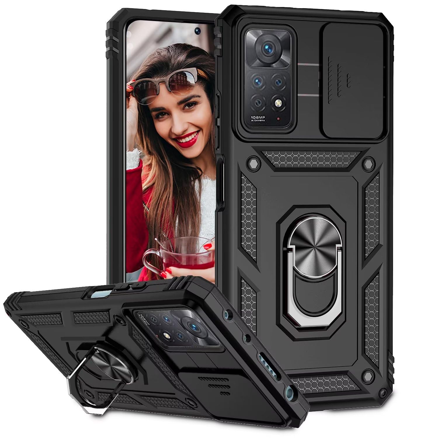 Xiaomi Redmi POUHYE Coque Pour Note 11 Pro 4G/5G / Redmi Note 12 Coque Redmi Note 10 Pro