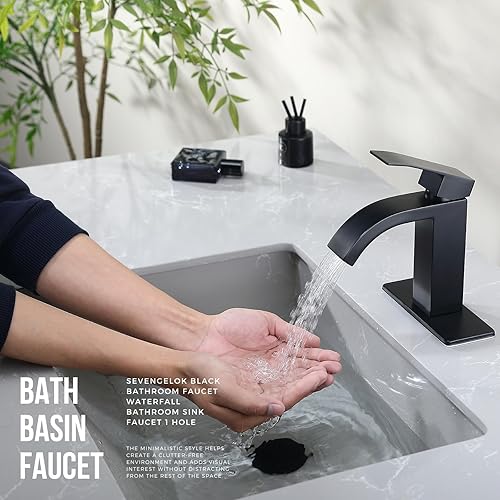 Miniatura 10 de Grifo de baño grifo de lavabo de tocador de una sola manija 1 agujero lavabo mezclador grifo RV lavabo recipiente grifo sin plomo, SF4-BNSUS304