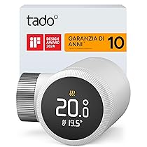 tado° termostato intelligente X, controllo del riscaldamento tramite app e smart speaker (Alexa, Siri, Google Assistant), installazione fai da te