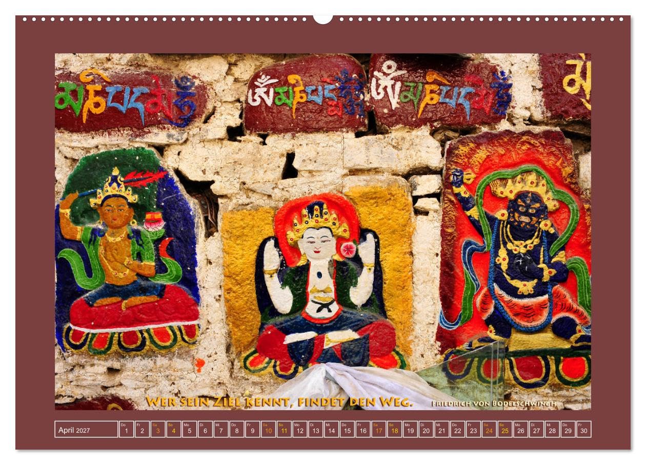 Tibet - Tibet - Tibet 2027 (hochwertiger Premium Wandkalender 2027 DIN A2 quer), Kunstdruck in Hochglanz: In diesem Kalender finden Sie Bilder aus dem ... Bild inhaltlich ergänzen. (CALVENDO Glaube)