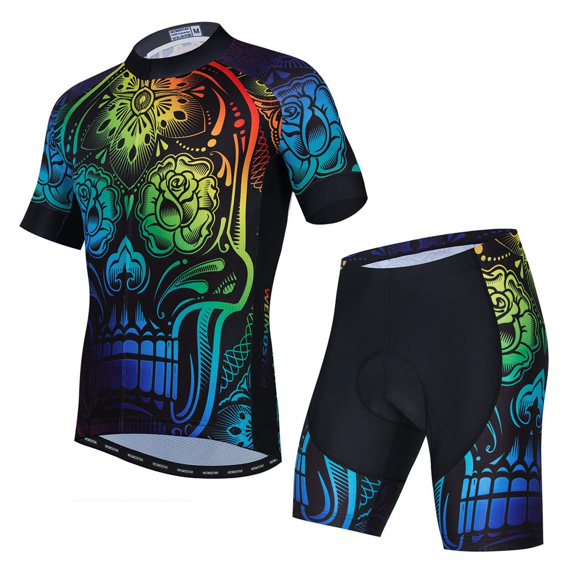 Radtrikot-Set für Herren, atmungsaktiv, Fahrradanzug, Mountainbike-Kleidung, MTB-Trikot, schnell trocknend