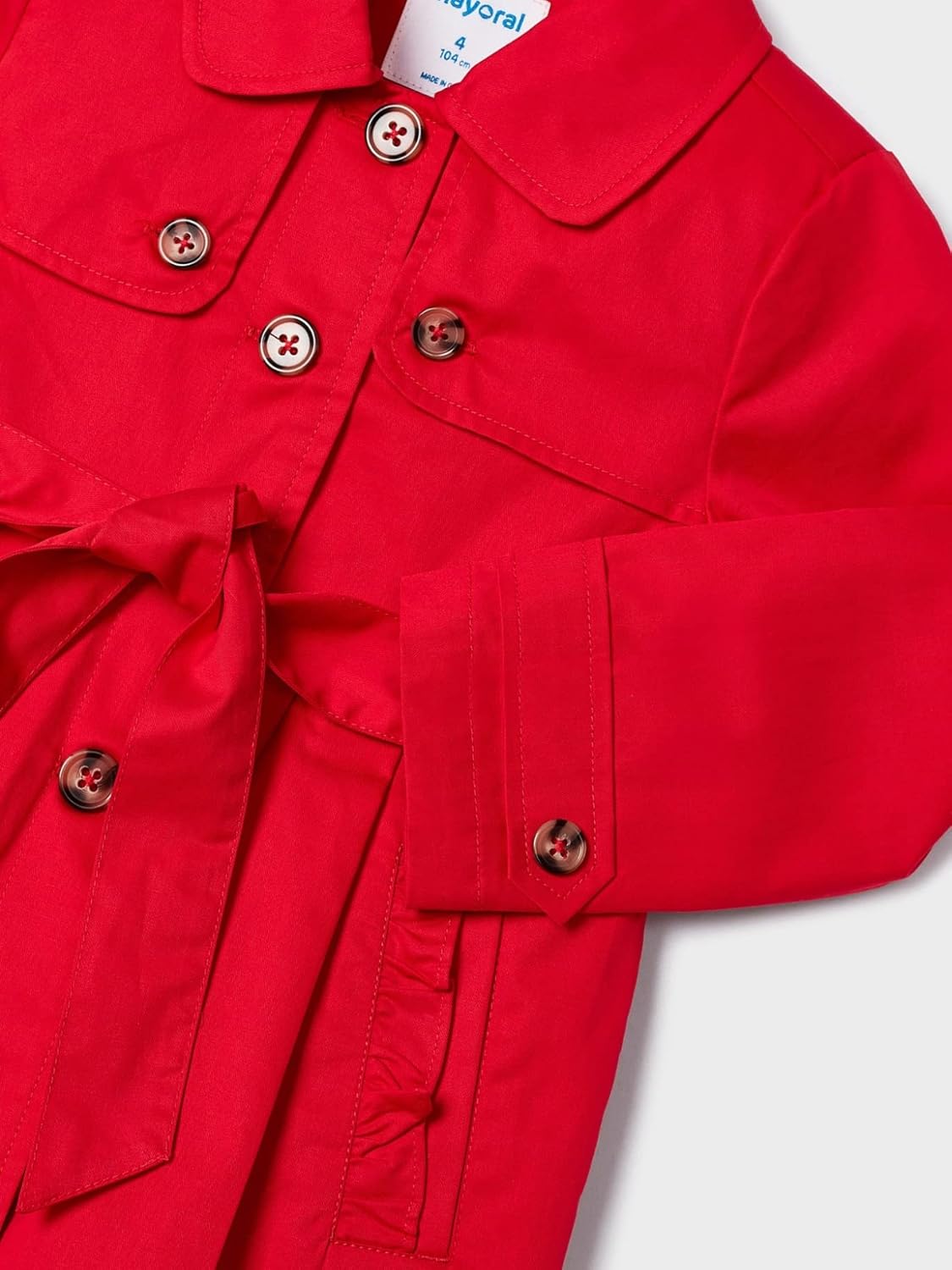 Mayoral Trench coat for Girls Red