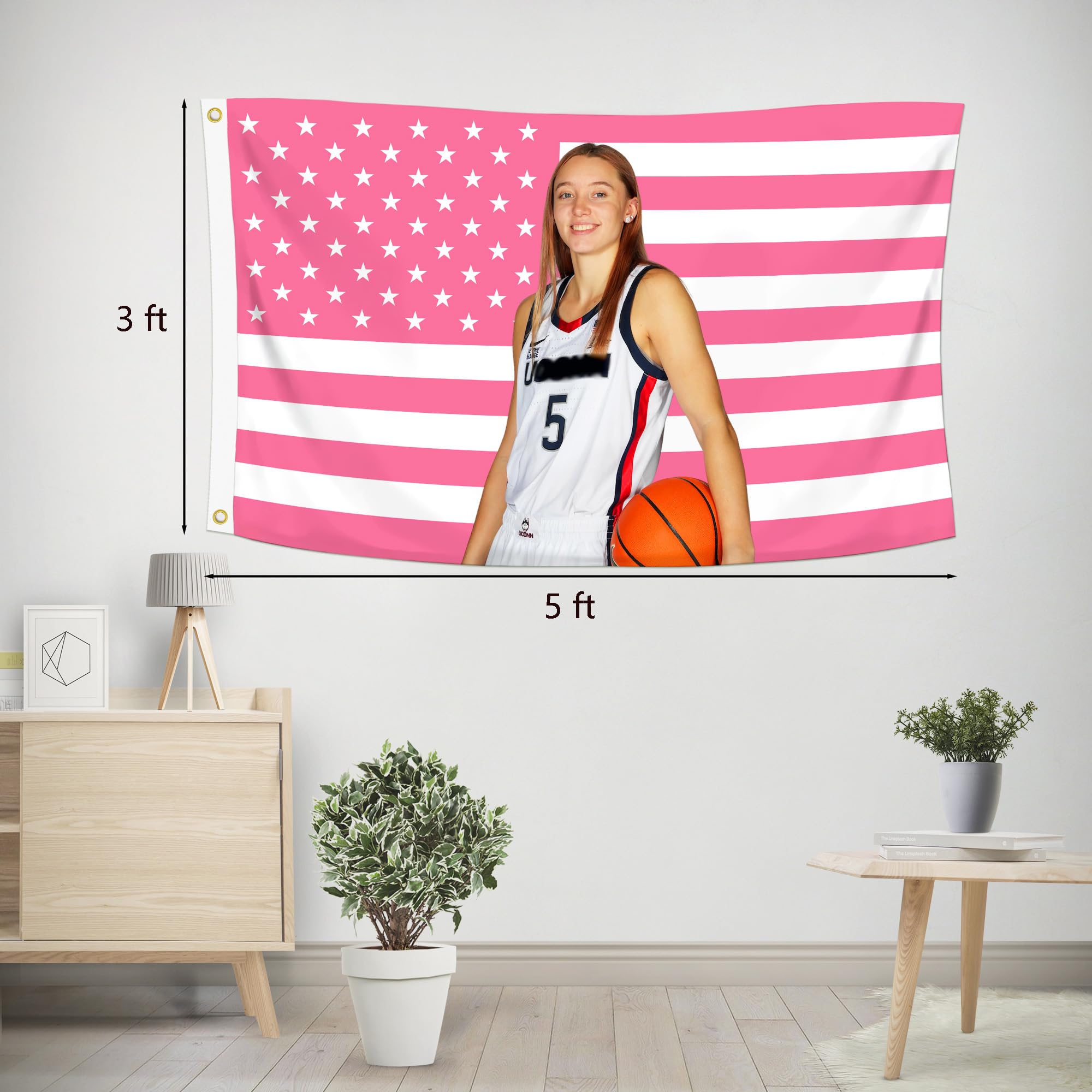 ANOER Bueckers-Flagge 90x152 Cm - Doppelt Genähte Dekorationsflagge Für Innen & Außen, Mit Messingösen