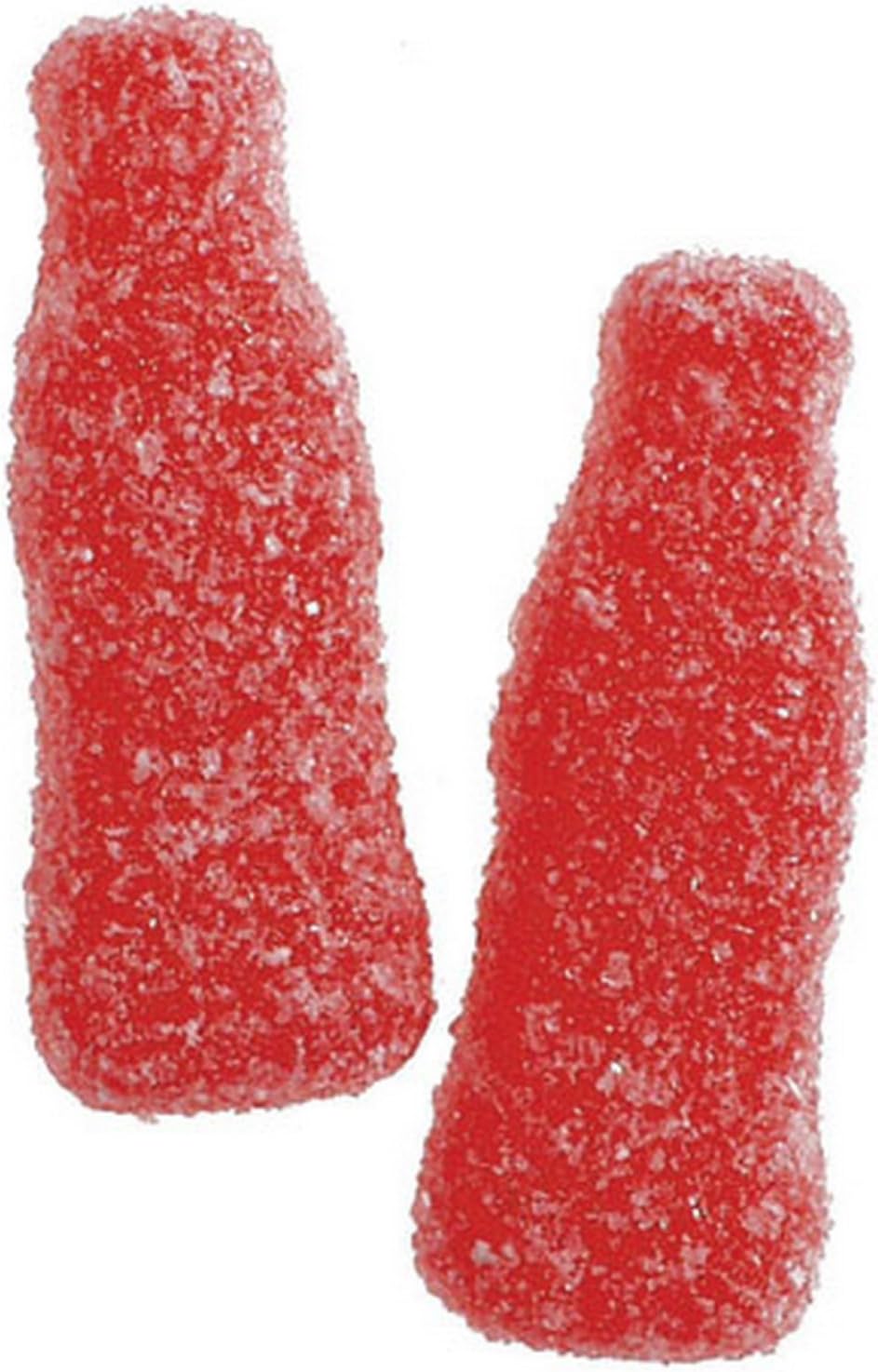 Sour Raspberry Gummy Candy Bottles from Sweden in Bulk Standup Pouch (1 Pound)