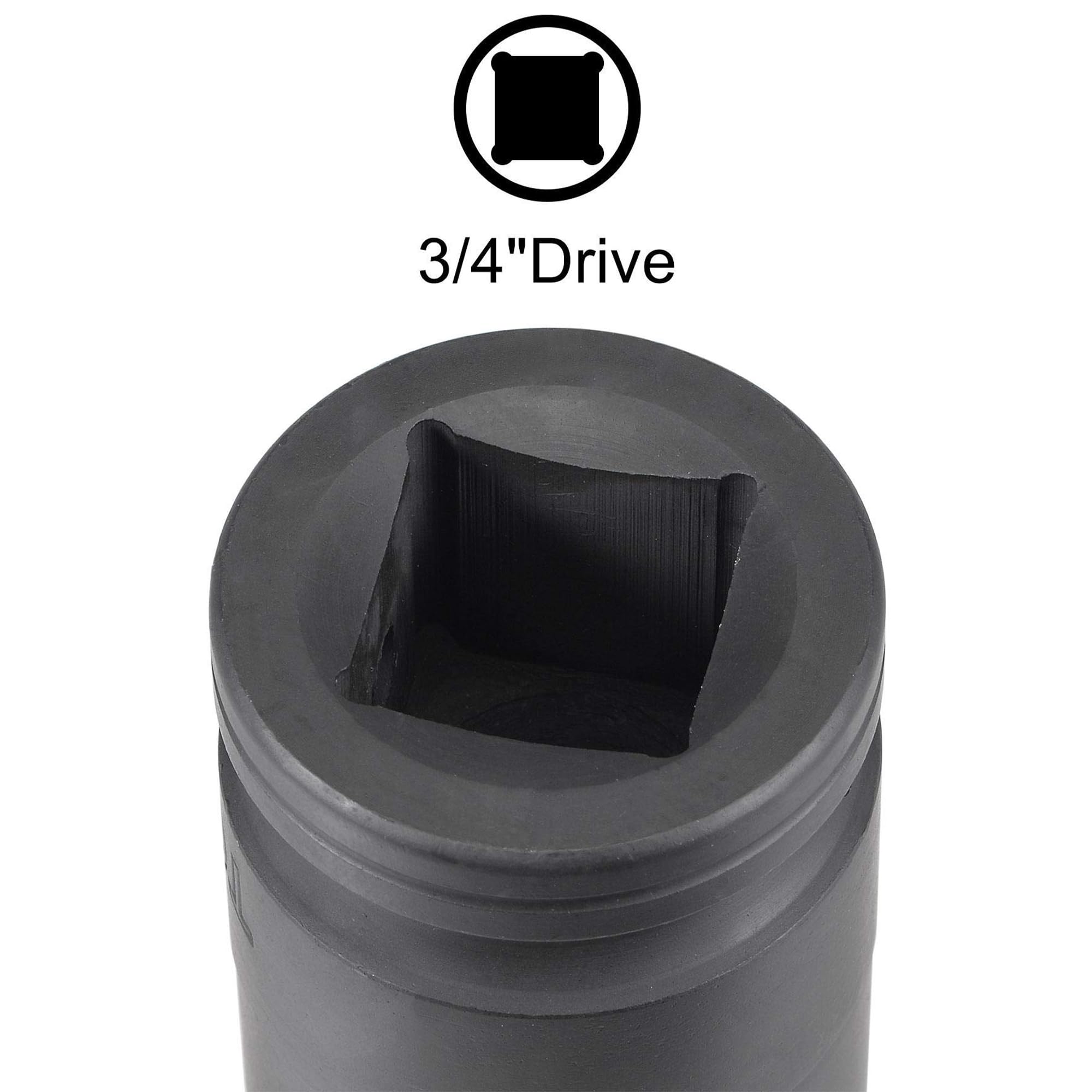 TA-VIGOR 12-Point Deep Impact Socket, 3/4-Inch Drive 25mm Metric Spindle Axle Nut Socket Driver Wrench - Image 4