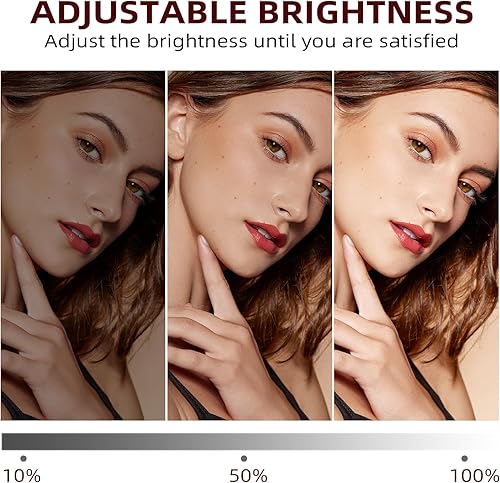 Miniatura 5 de VANITII Espejo de tocador con luces de 31.5 x 22.8 pulgadas, 18 bombillas, 3 modos de color, espejo de maquillaje grande iluminado Hollywood con