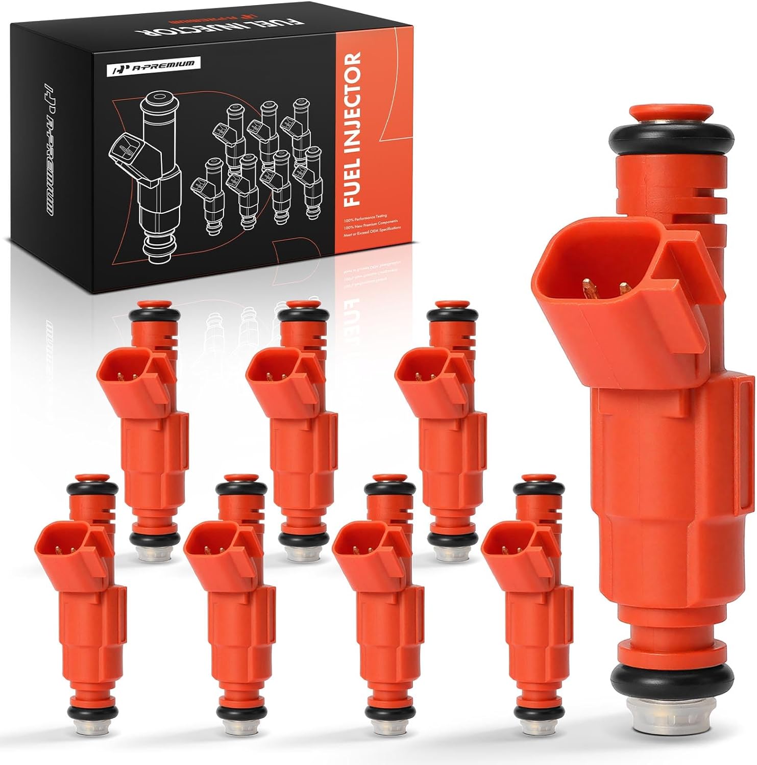 A-Premium Fuel Injectors Compatible with Dodge Ram 1500 2500 3500 Van, Dakota Durango 2000 2001 2002 2003, V8 5.9L, Gas, Set of 8, Replace# 0280155934