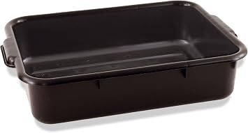 Crestware Heavy Weight Bus Tub, 5-Inch, Black