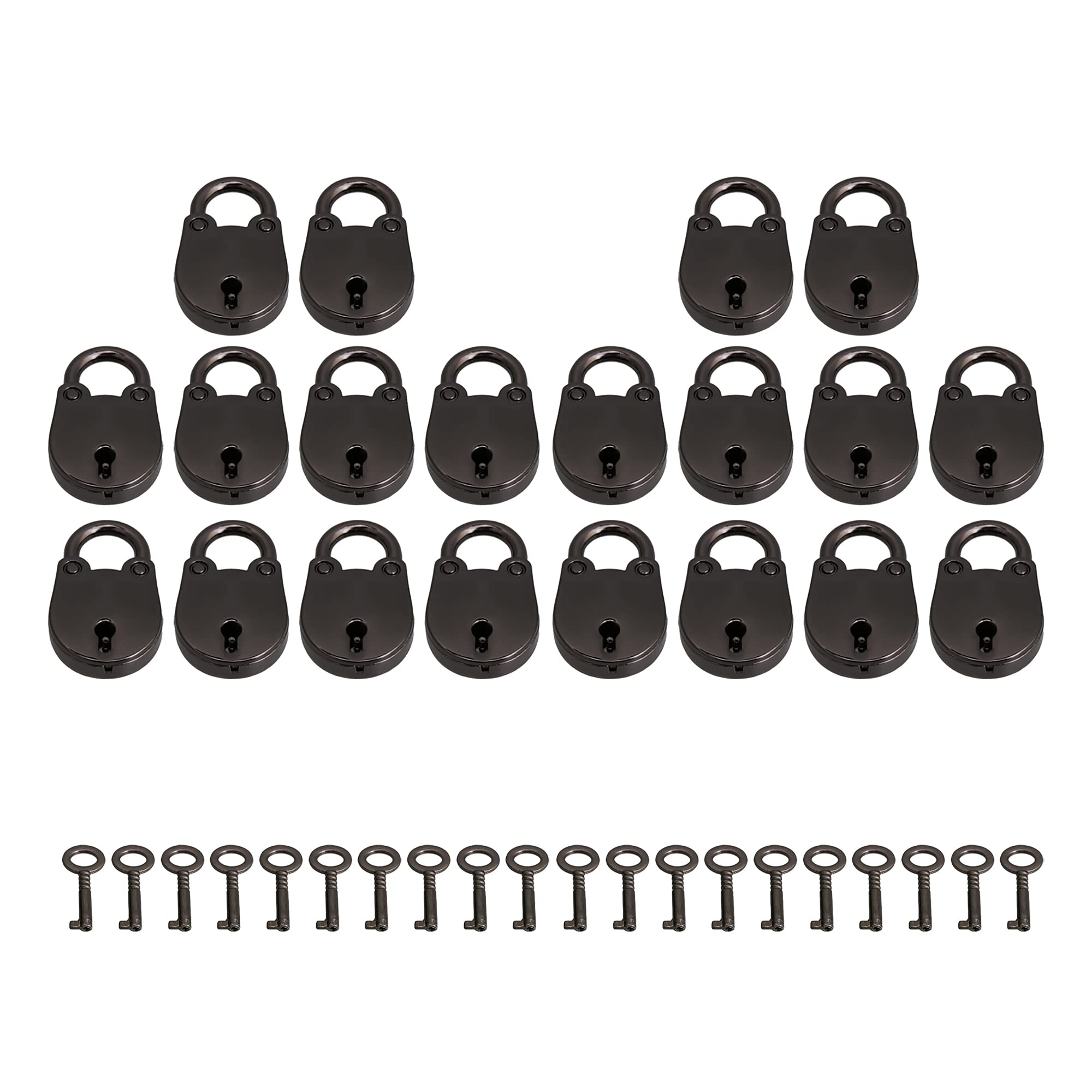 Mini cadenas de style vintage finitions nickel noir pour coffrets haut de gamme