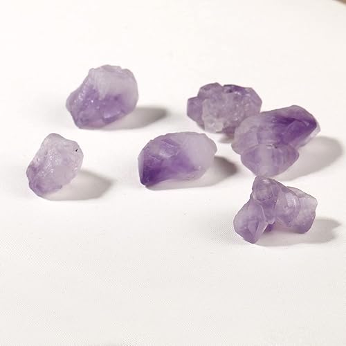 Miniatura 7 de Jewever Pulsera de 7 chakras con cristal de amatista cruda para mujer, cristales y piedras curativas, pulseras de cuentas ajustables para mujer,