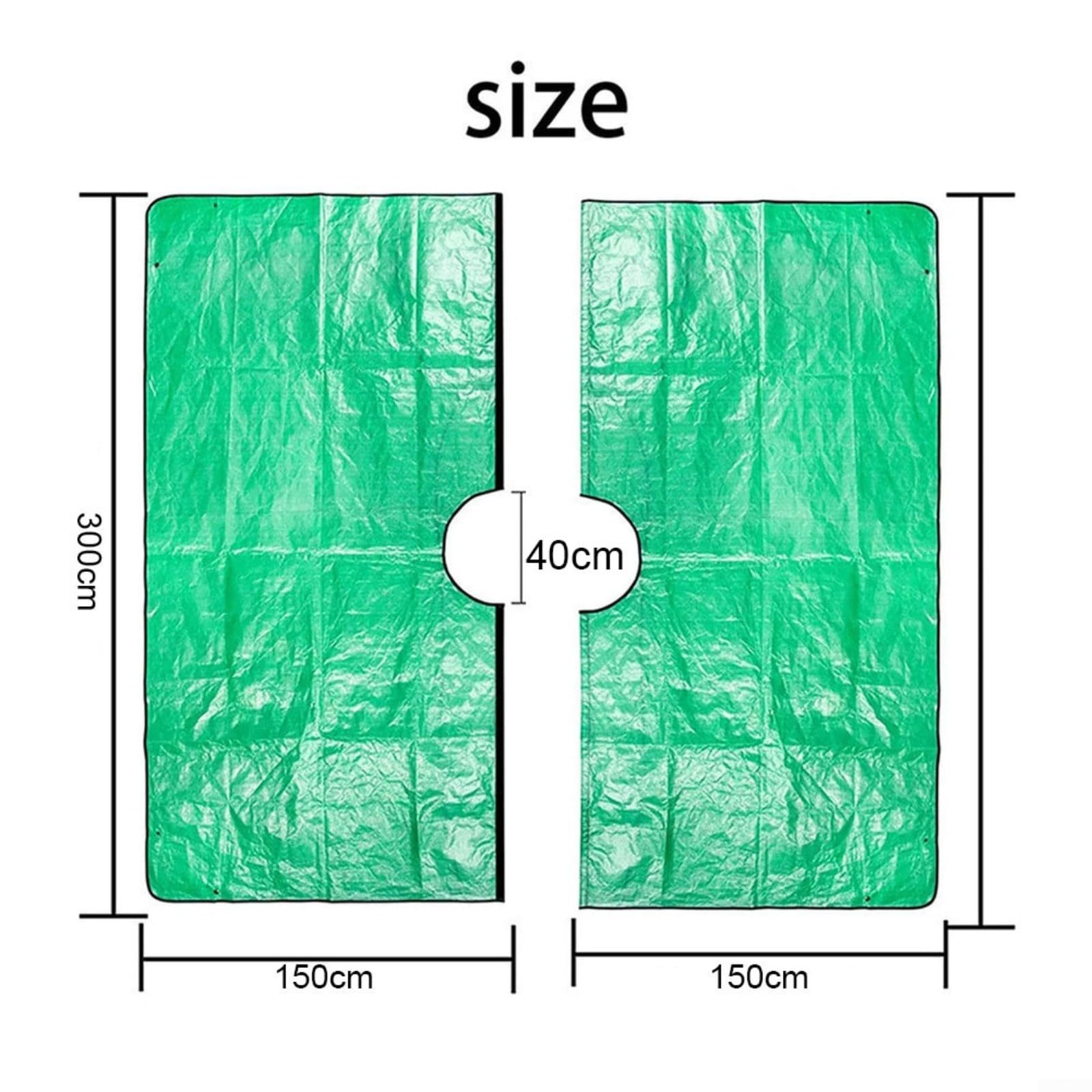 Manta de jardín para hojas para limpieza al aire libre después de podar árboles, arbustos y recoger hojas caídas y pequeños desechos de jardín (3 x 3 m/40 cm)