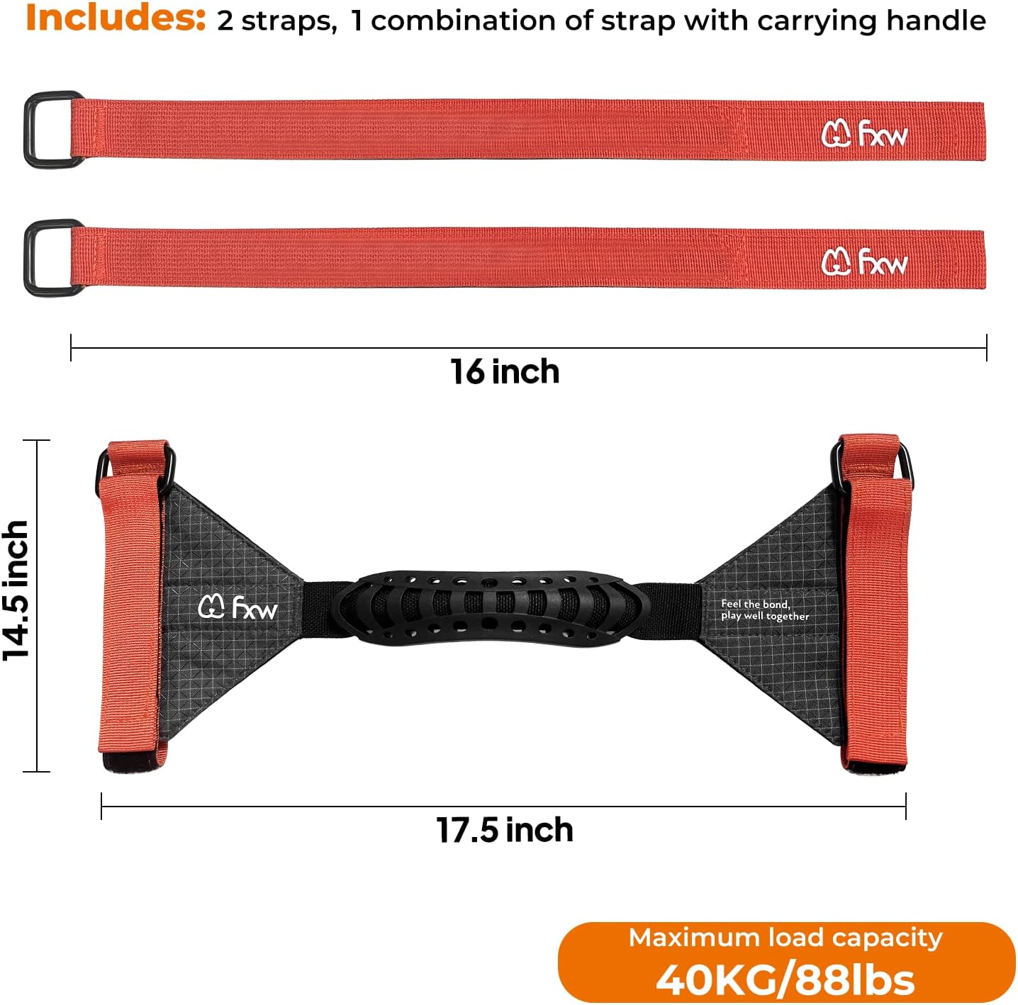 FXW Easy-Carry Straps, Storage Bag Fit 32" Height, 8 Panels, 9 Stakes Dog Playpen, Designed for RV Trips