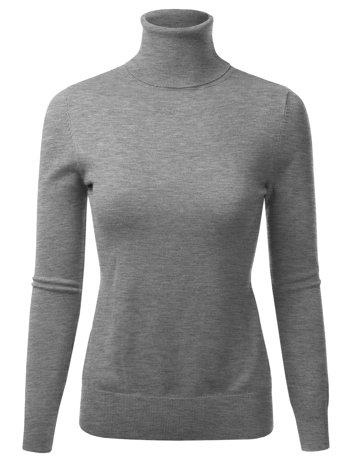 LALABEE Women's Long Sleeve Pullover Turtleneck Slim Fit Stretch Knit Sweater (S-XXL)