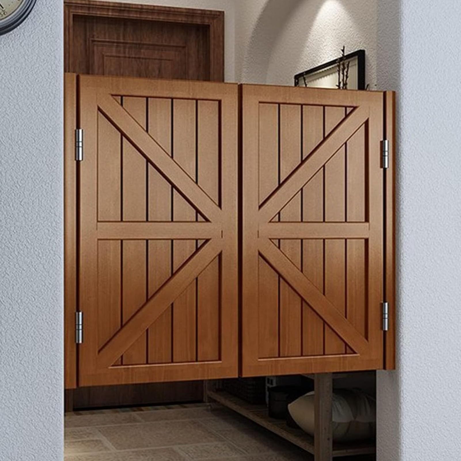 Porte A Battente Oscillanti In Legno Massello - Porte Cowboy Per Bar, Caffè E Divisori Interni | Personalizzabili - Foto 6