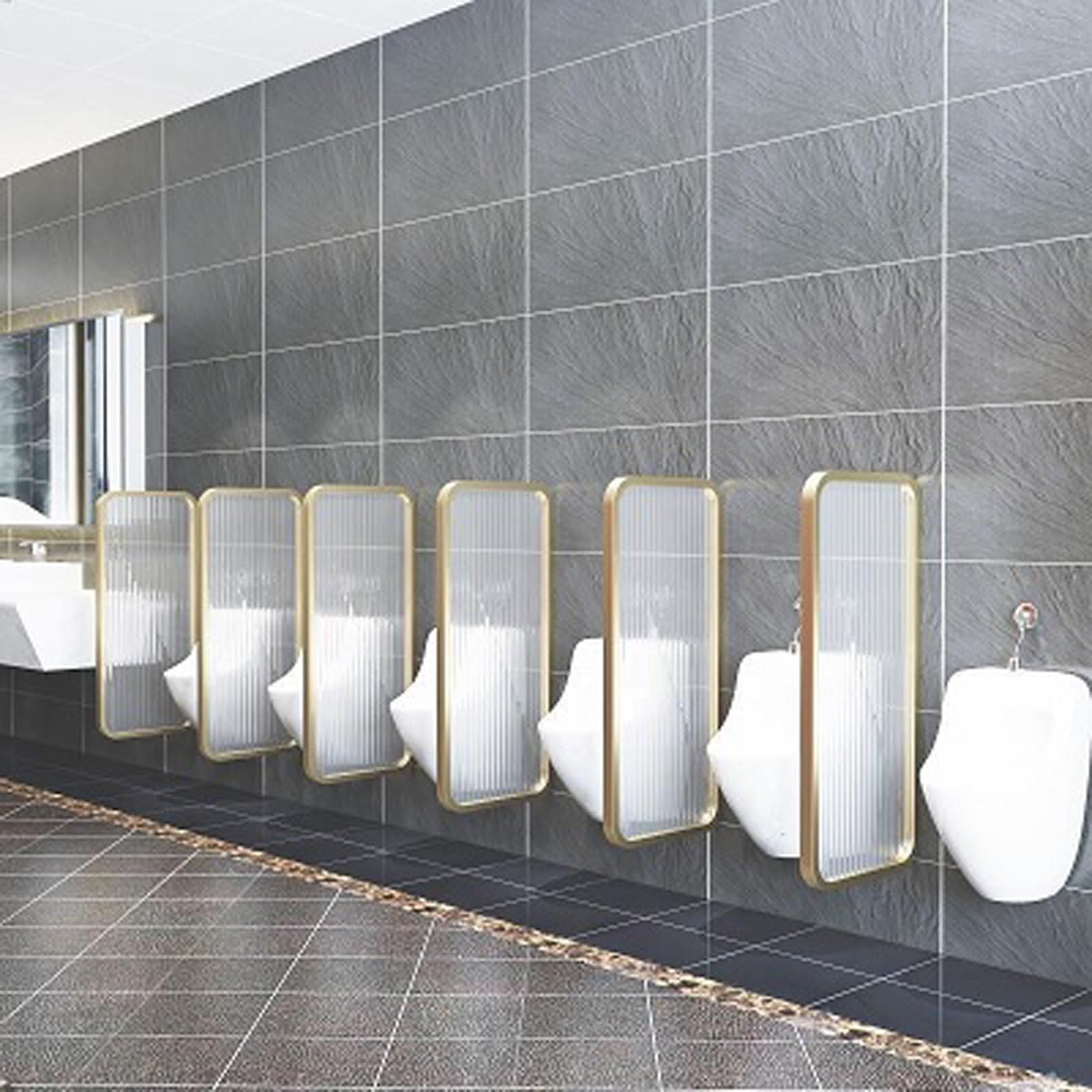 Cloison de urinoir murale en panneau de séparation pour toilettes publiques