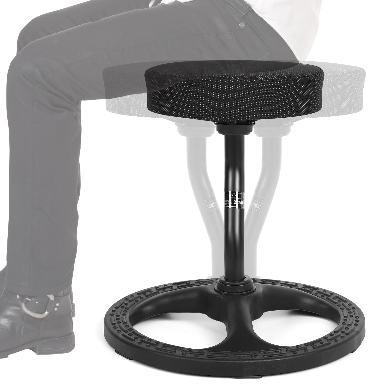 Upaloop ADHD Chair for Kids, Yoga Chairs for Adults, Wobble Stool Active Flexible Seating Desk Chair with Non-Slip Base and Washable Seat Cover for