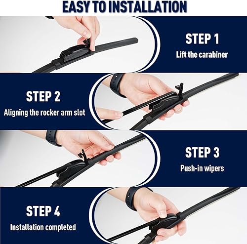 Miniatura 5 de GARDIMU Repuesto para limpiaparabrisas Subaru Forester 2019, 2020, 2021, 2022 y 2023, 3 piezas de limpiaparabrisas delantero y trasero de automóvil