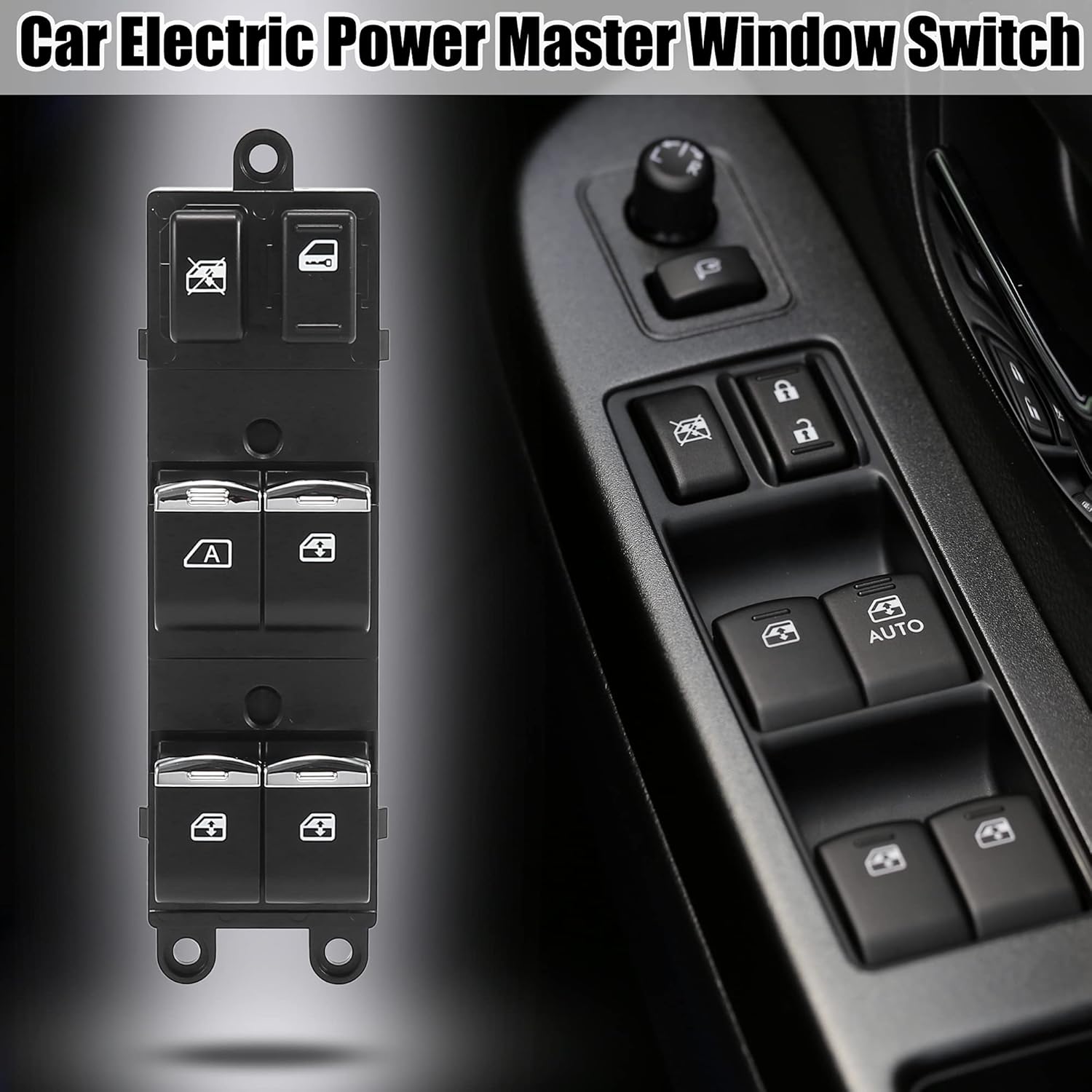 X AUTOHAUX Power Window Switch for Nissan Versa 2007-2008 Master Driver Side 25401-ED500