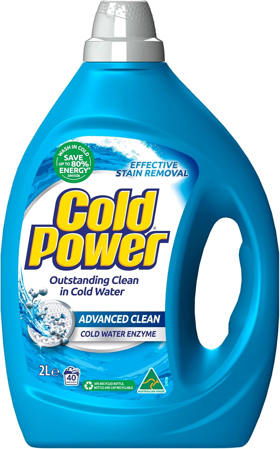 Cold Power Advanced Clean Cold Water Enzyme, Liquid Laundry Detergent