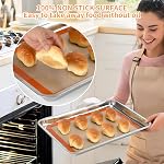 Luckyiren 2-Pack Silicone Baking Mats – Non-Stick Reusable BPA-Free Oven Liners, 100% Food-Grade Silicone, Fit Half Sheet Pans (16.54" x 11.62") for Cookies, Pastry & More