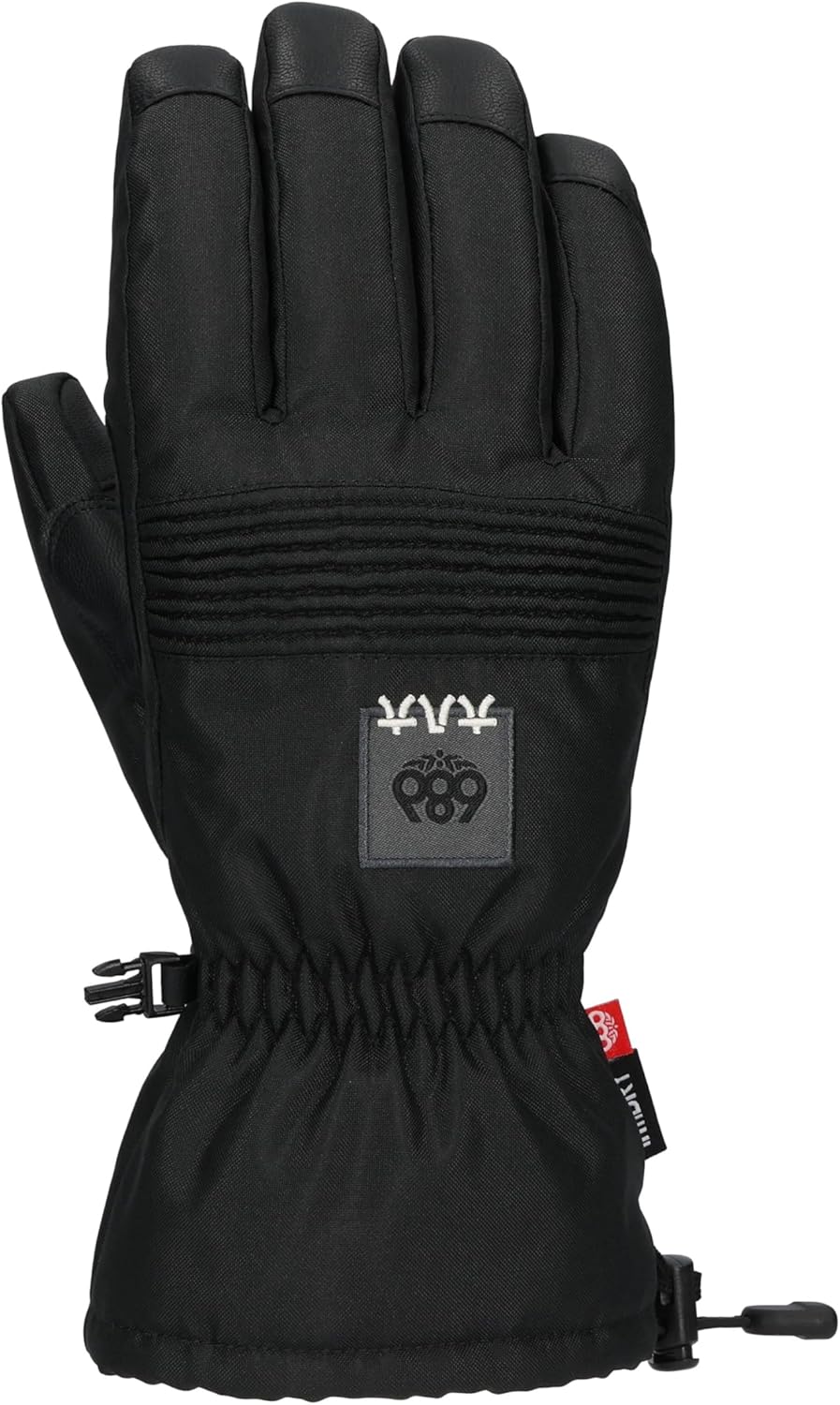 686 Men's Lander Glove - 10k Fabric, Accordion Stretch Panel, and Synthetic Leather Palm - Water & Weather Resistant