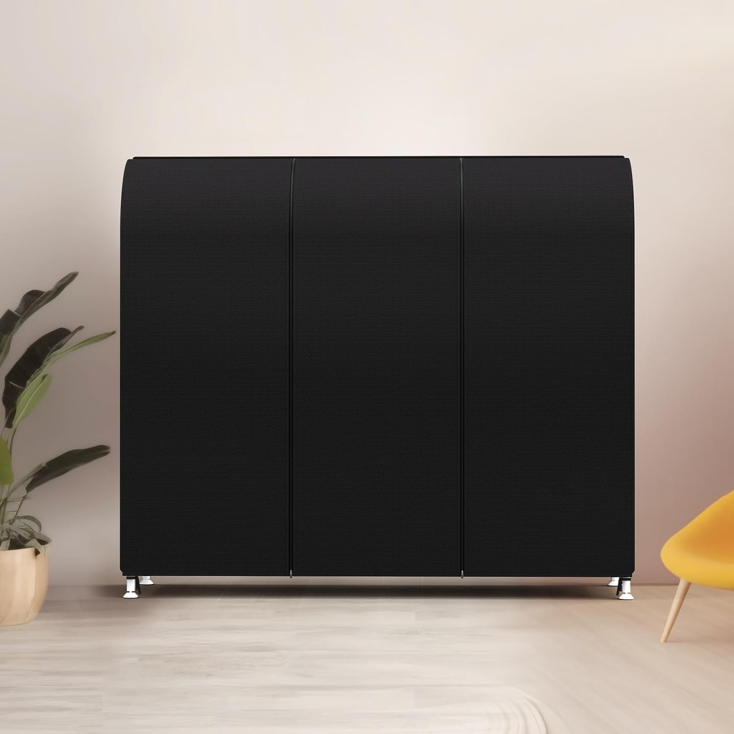 Zilink 72" Garment Rack Cover Dustproof Breathable Clothes Rack Cover Large Garment Bags Protector Cothing Rack with Cover with 2 Durable Zippers for Garment Rack, Black, (Rack Not Included) - Image 5