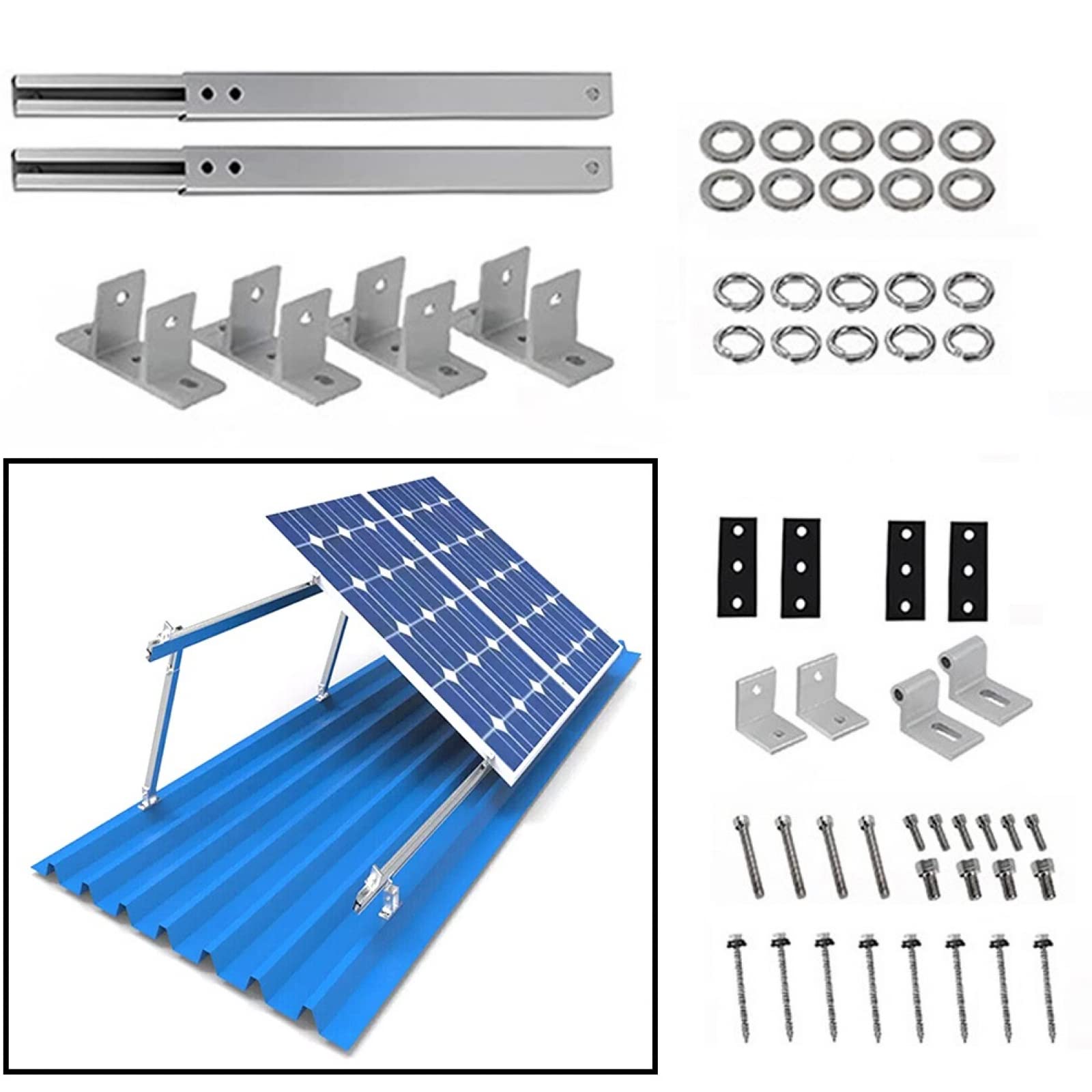 Solar Panel Bracket Adjustable Tilt Mounting For Solar Panels Kit For ...