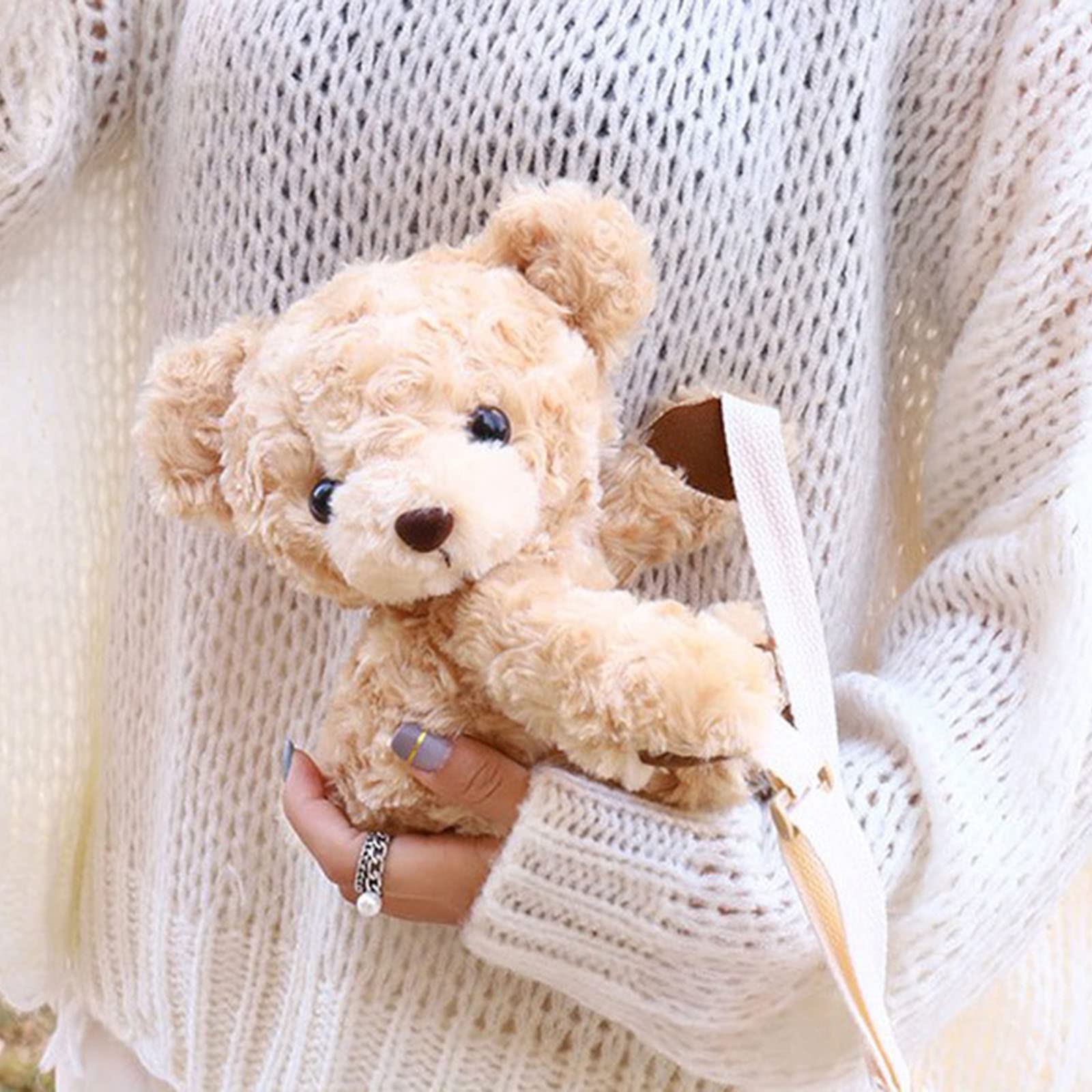 HISYI Mini Bear Crossbody Bags for Women - Phone, Cosmetic & Coin Purse Bags With Lovely Smile Bear Pattern