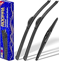 ROOPPA Wiper Blades for 2005-2022 Honda Odyssey - 26+22+16 Inch OEM Replacement Set of 3, U/J Hook, All-Weather Natural Rubber