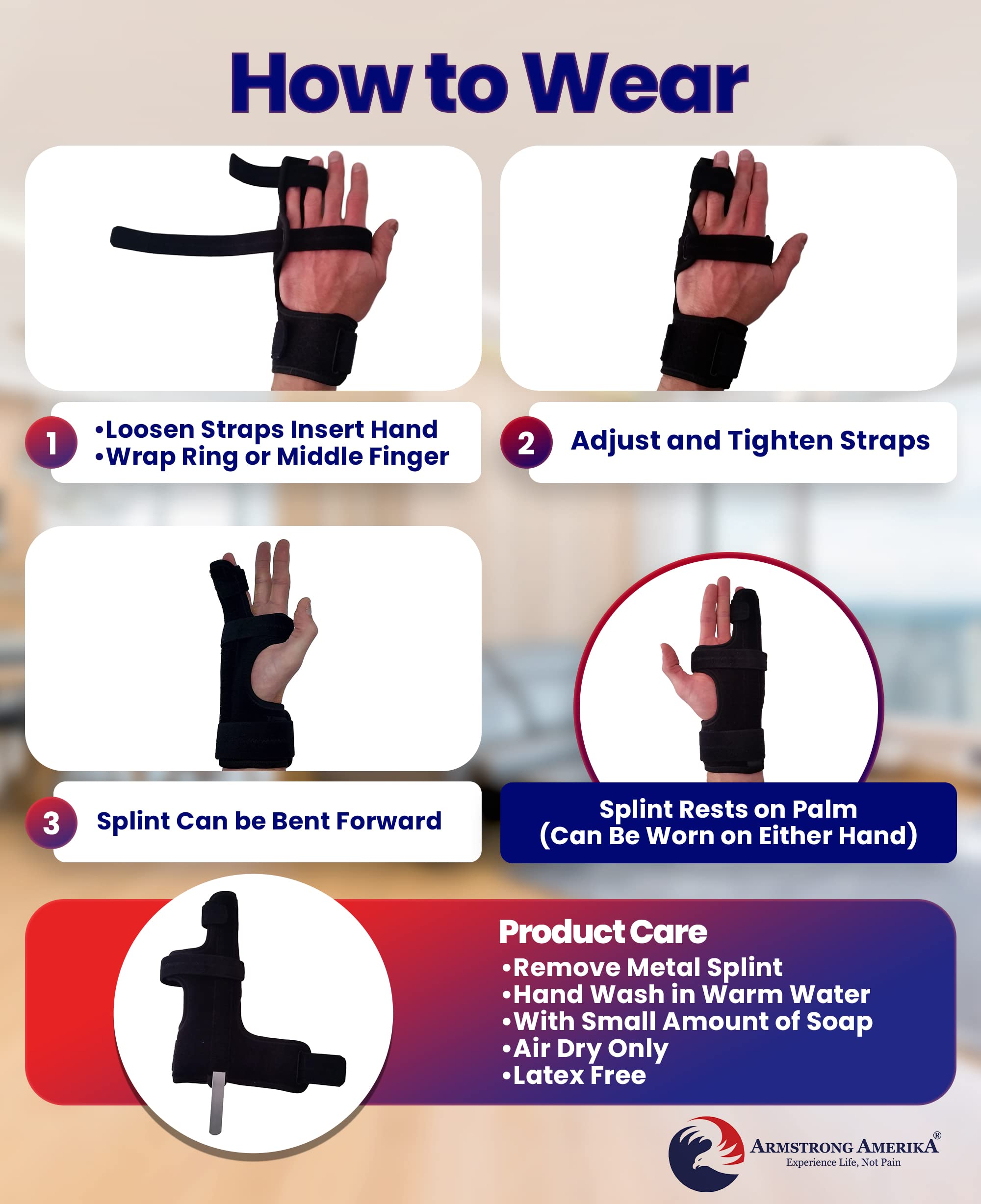 Buy Metacarpal Finger Splint Hand Brace Pinky Finger Splint For Boxer