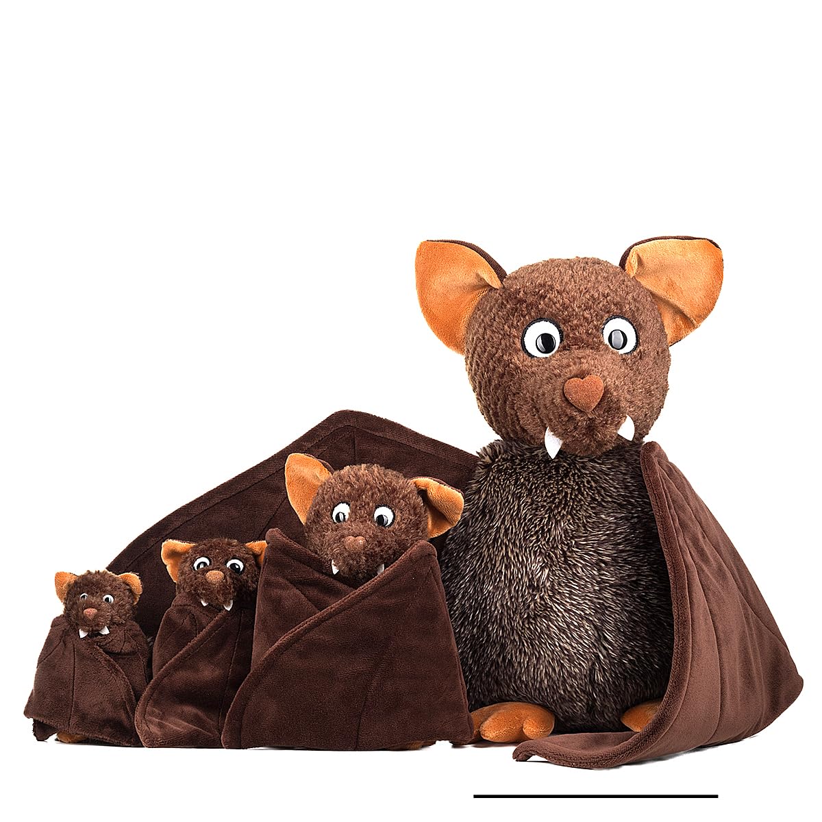 Schaffer 5303 - Plüsch Fledermaus Dragomir - Kuscheltier - Größe (XL) 39 cm | Extra weich - Waschbar bei 30 °C - DIN EN 71 geprüft - Ab Geburt geeignet - Hochwertige Verarbeitung