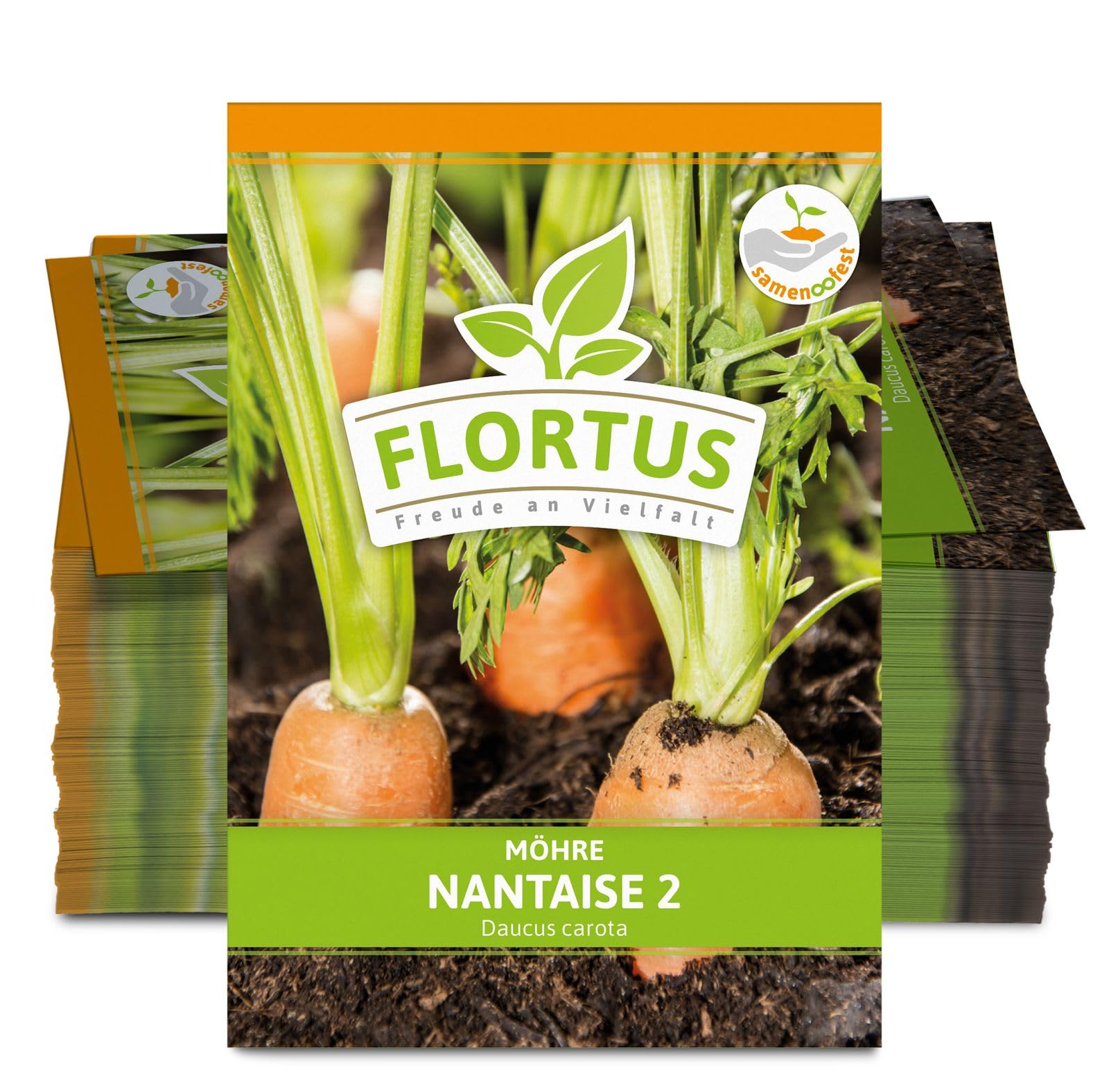 FLORTUS 2000-0472-100x Möhre Nantaise 2 (100 Stück) (Möhrensamen)