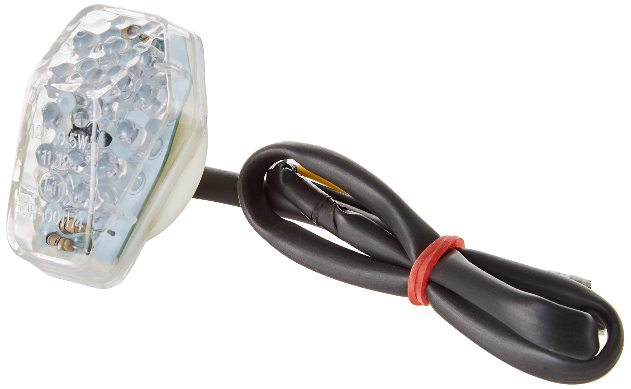 Puig 4488K Intermitentes led homologados con carcasa negra y tulipa ahumada diseño compacto y aerodinámico para moto, Laser