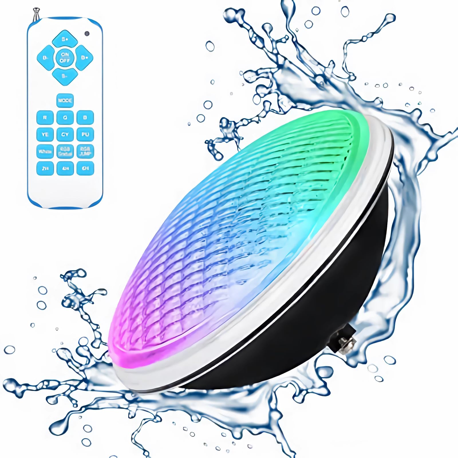Par56 iluminación de la piscina 42W luz subacuática RGB luz de la piscina con control remoto luces de la piscina luz de la piscina 12V AC/DC IP68