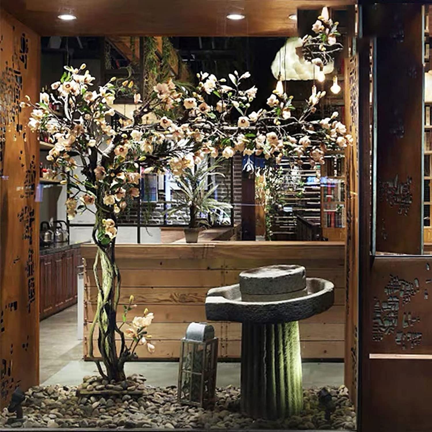 albero artificiale interno Albero Di Magnolia Artificiale Decorazione For Interni Albero, Pianta Finta Finestra Decorazione Di Nozze Interni Esterni Home Office Decorazioni For Feste Pianta Artificial
