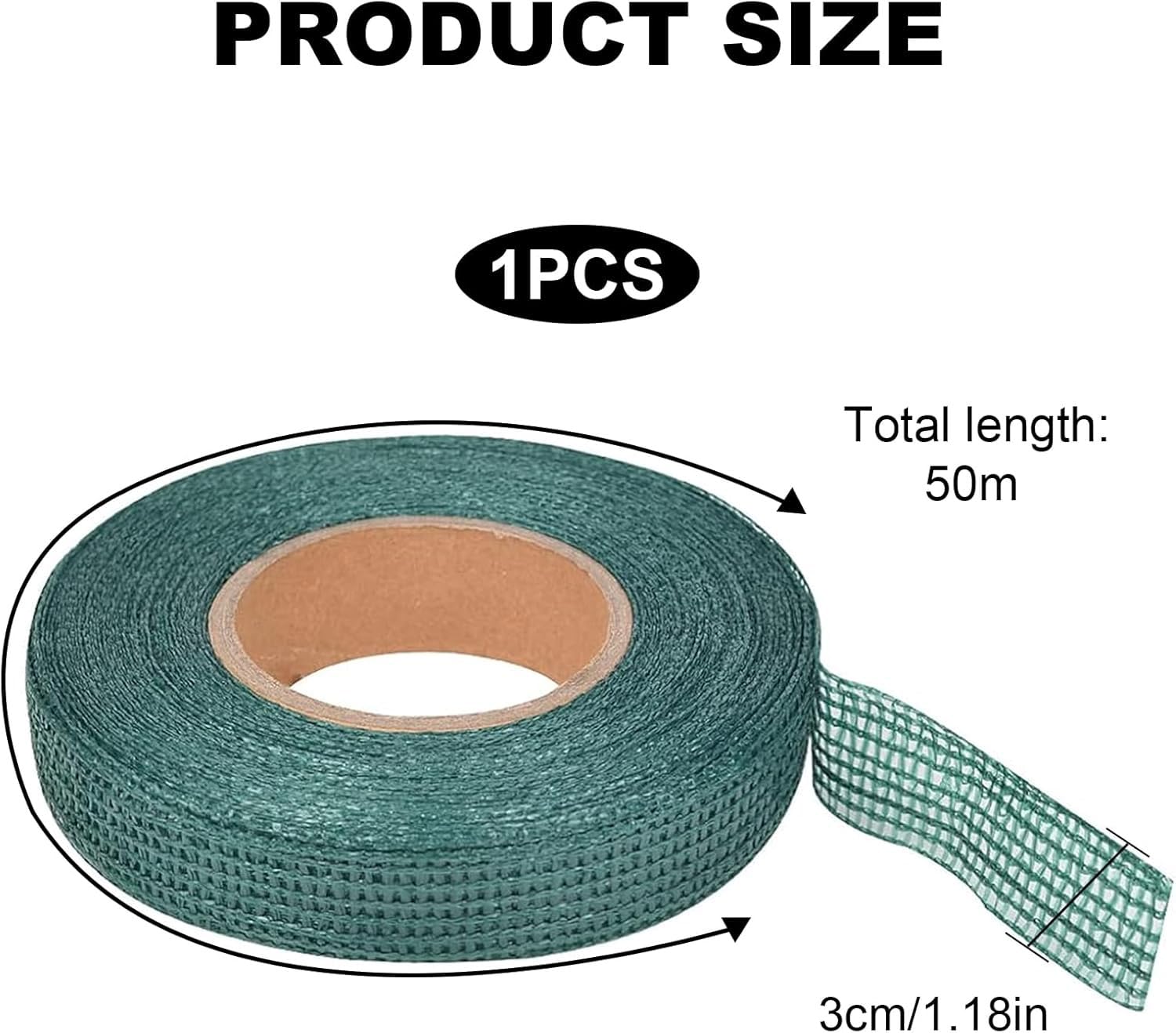 Nastro Per Piante Da Giardino Verde 3 Cm X 50 M – Fascette Riavvolgibili, Traspiranti E Resistenti - 5