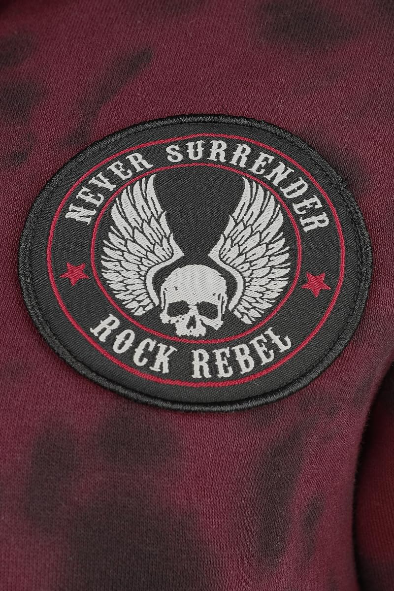 Rock Rebel by EMP Donna Felpa con Cappuccio Original Sinners Kapuzenpullover Rosso