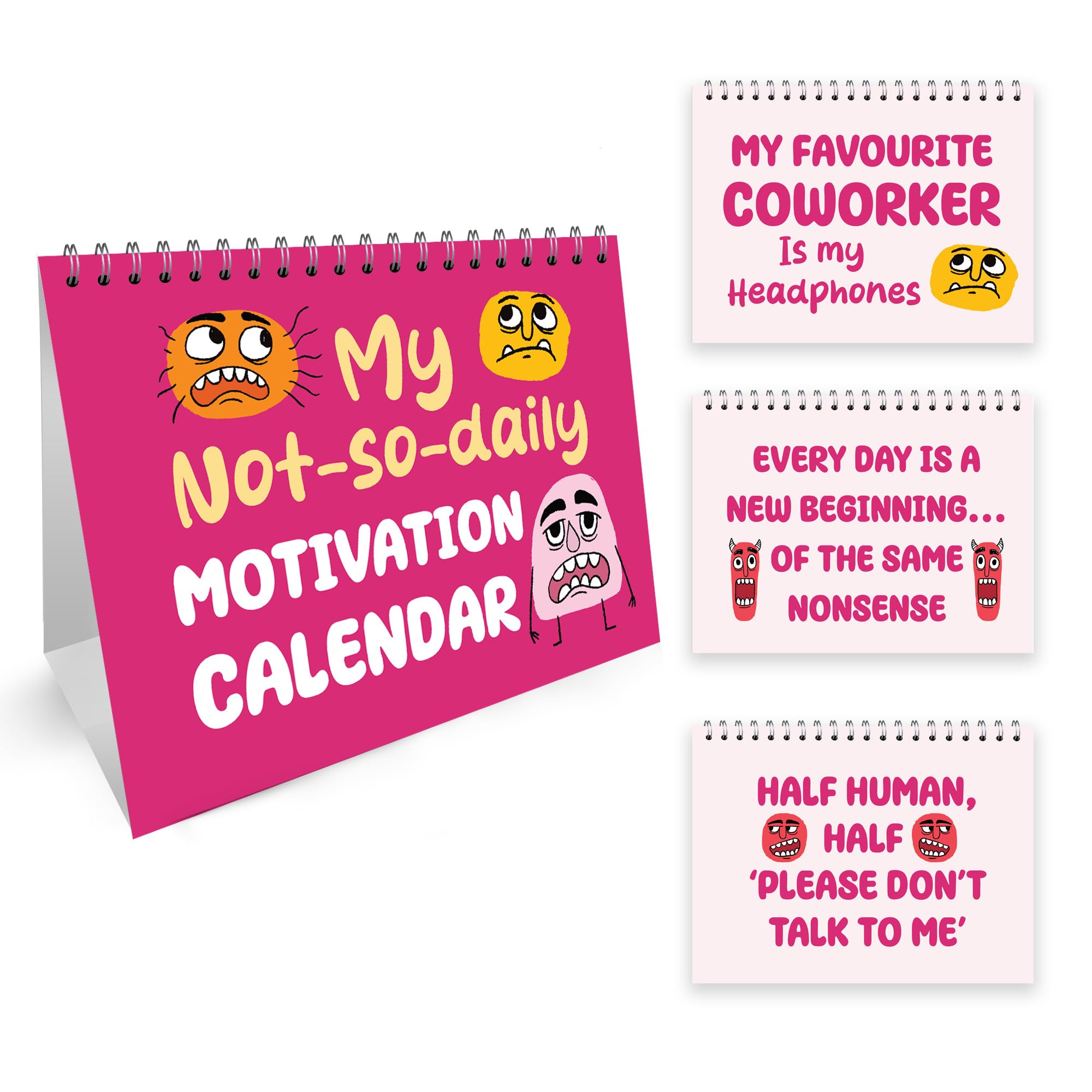 RED OCEAN Colleague Gifts For Women Funny Un-Motivational Desk Flipbook Office Secret Santa Gifts For Colleagues Coworkers Fun Desk Accessories