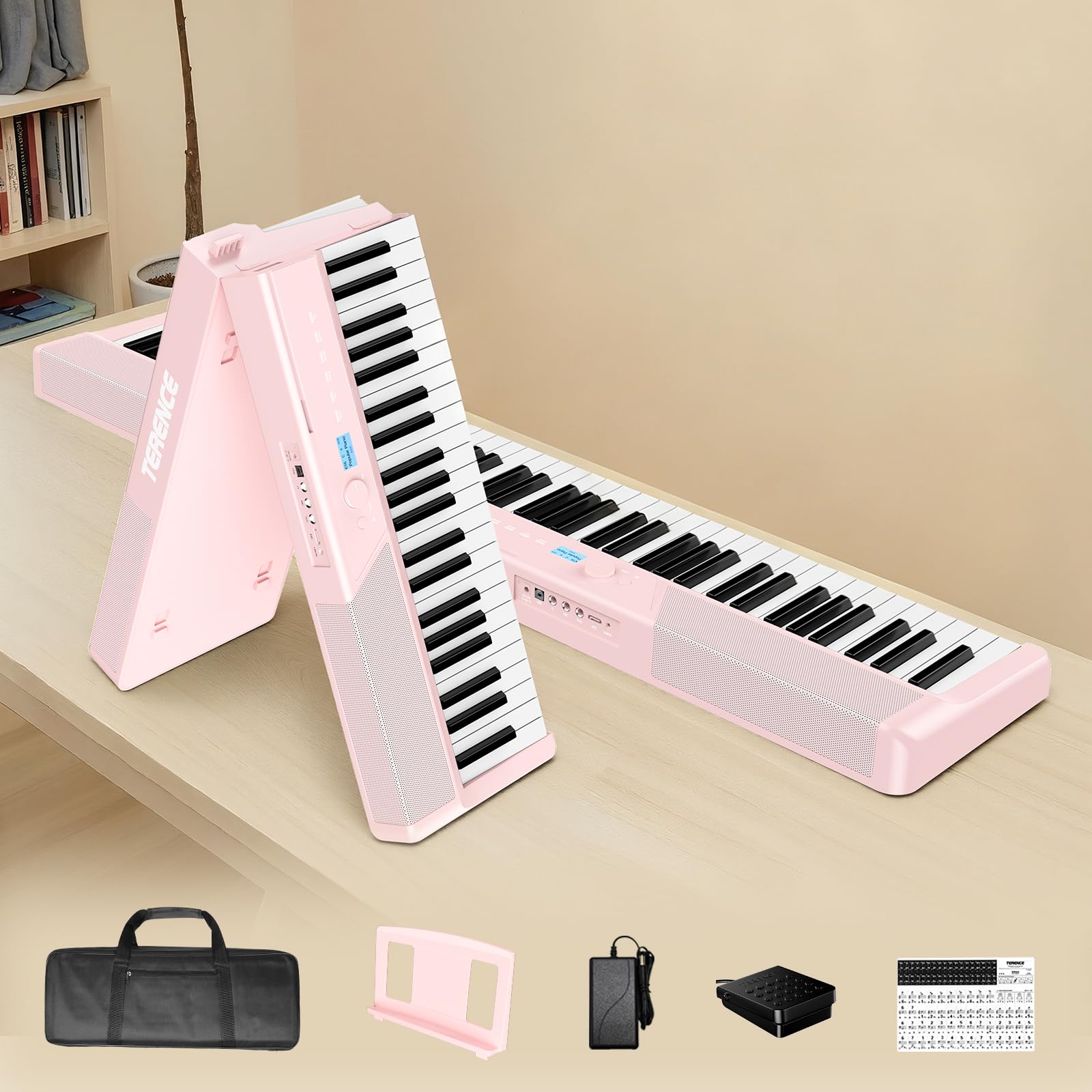 Amazon.com: TERENCE V50 Portable 88 Key Weighted Keyboard,Upgraded
