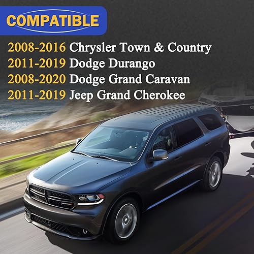 Miniatura 2 de Motor soplador de calentador HVAC de repuesto con jaula de ventilador, OEM # 700216 68029719AB - Compatible con Chrysler Town & Country 2008-2016