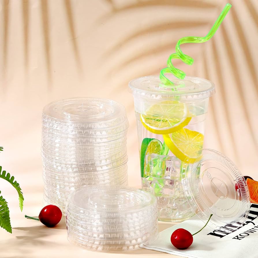 Amazon.com: Hortsun 500 Count 98mm Clear PET Plastic Flat