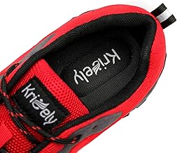 Zapatillas de Trail Running Hombre Outdoor Antideslizantes Transpirables Zapatos de Senderismo Zapatillas Trekking Tenis Calzado Deporte Ligero Casuales Sneakers Rojo 475